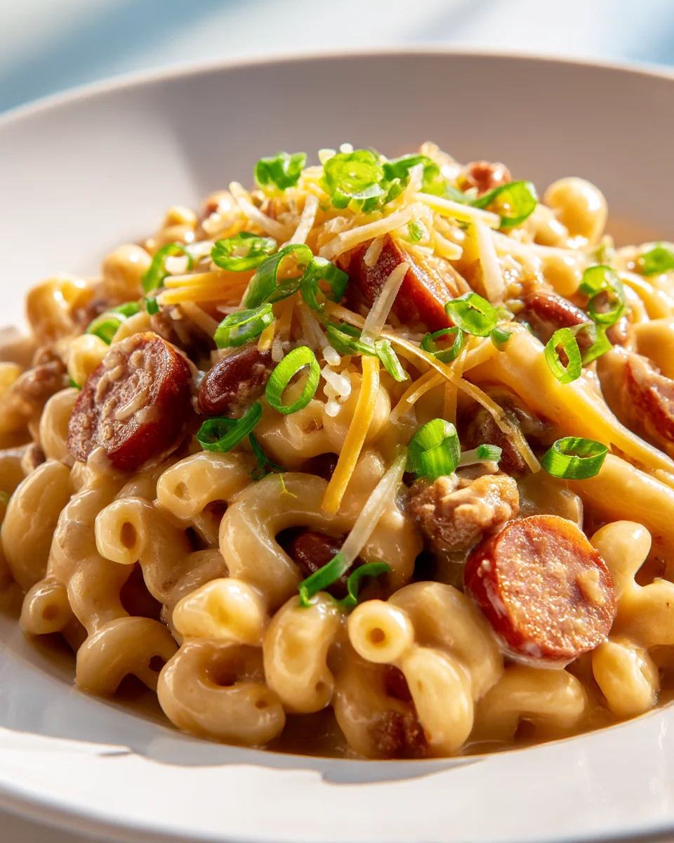 Chili Cheese Beef Hot Dog Mac and Cheese Recipe!