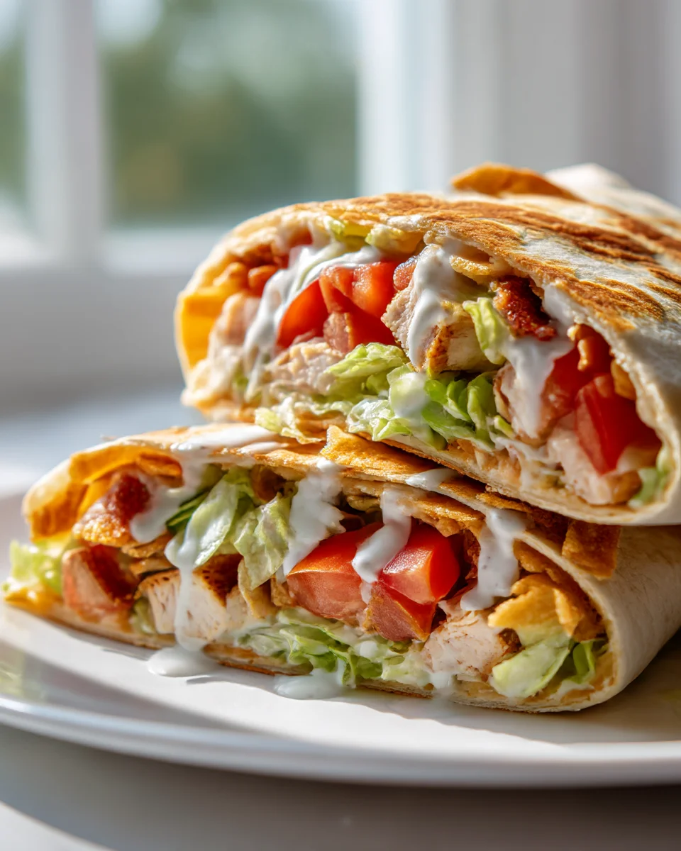 Homemade Classic Chicken Crunch Wrap Supreme Perfection