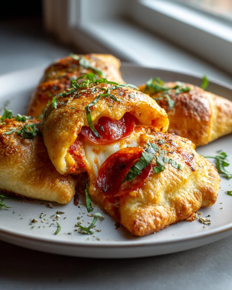 Cheesy Crescent Pizza Pockets: Quick & Easy Weeknights