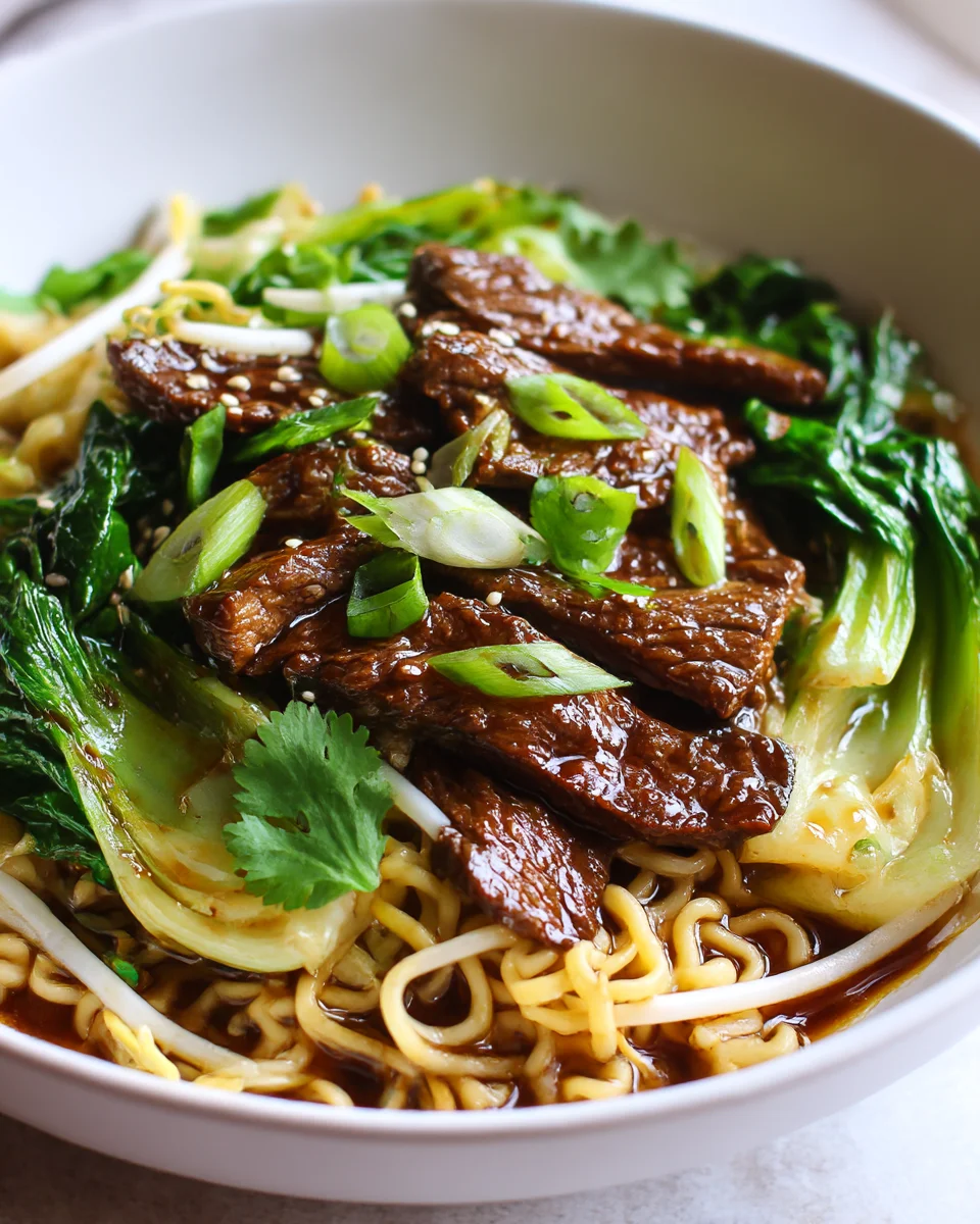 Garlic Soy Beef and Ramen Noodles: Quick & Delicious Recipe
