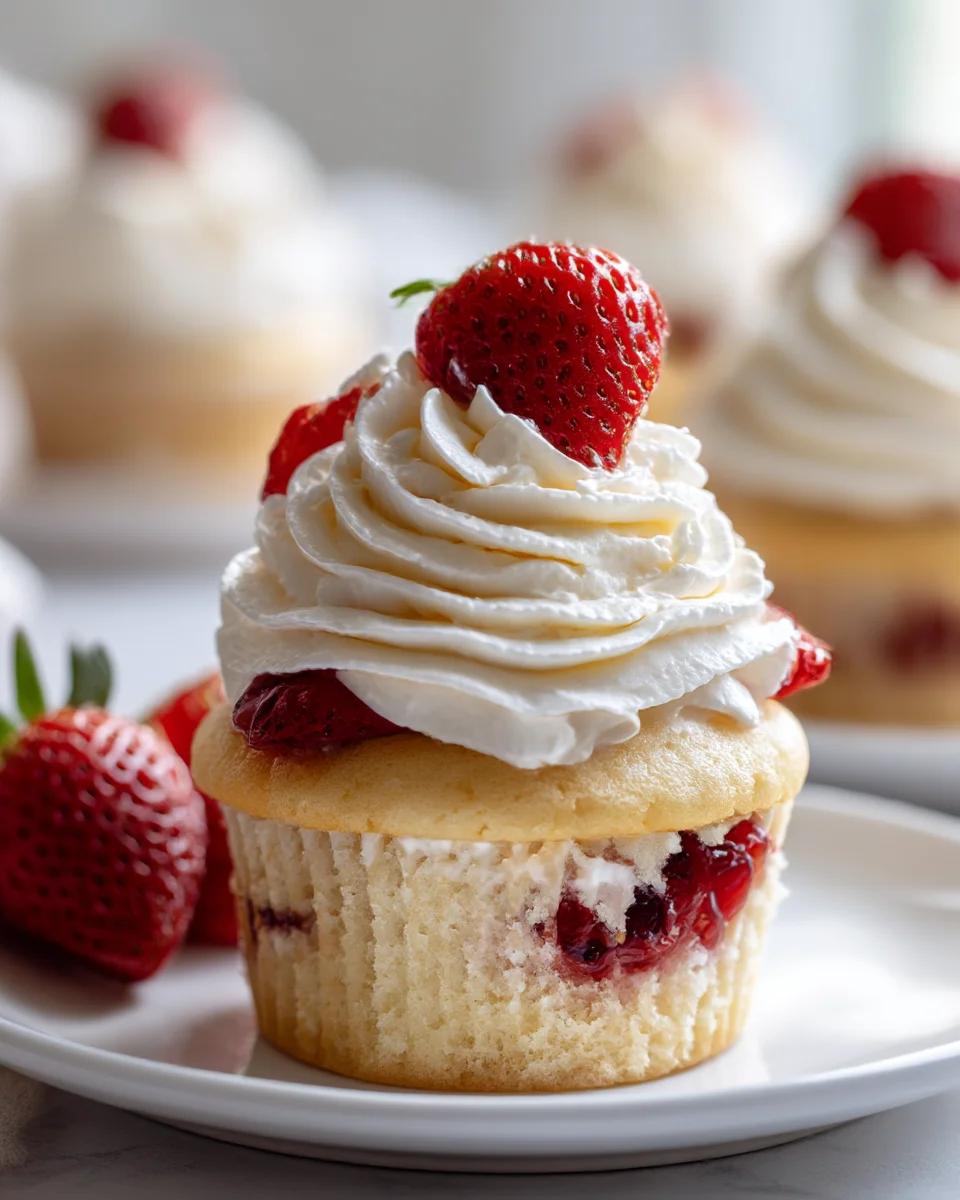 Strawberry Shortcake Cupcakes: Fresh Berry-Filled Delights!