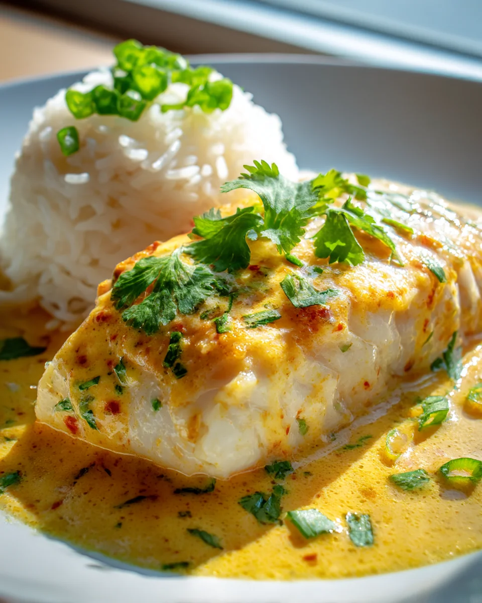 Flavorful Coconut Curry Baked Cod - Quick & Healthy