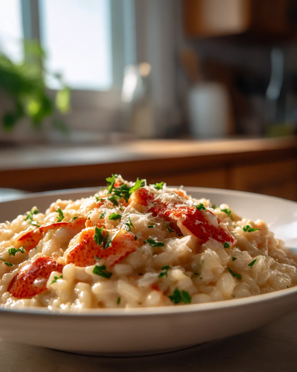 Luxury Lobster Risotto: White Grape Juice Recipe