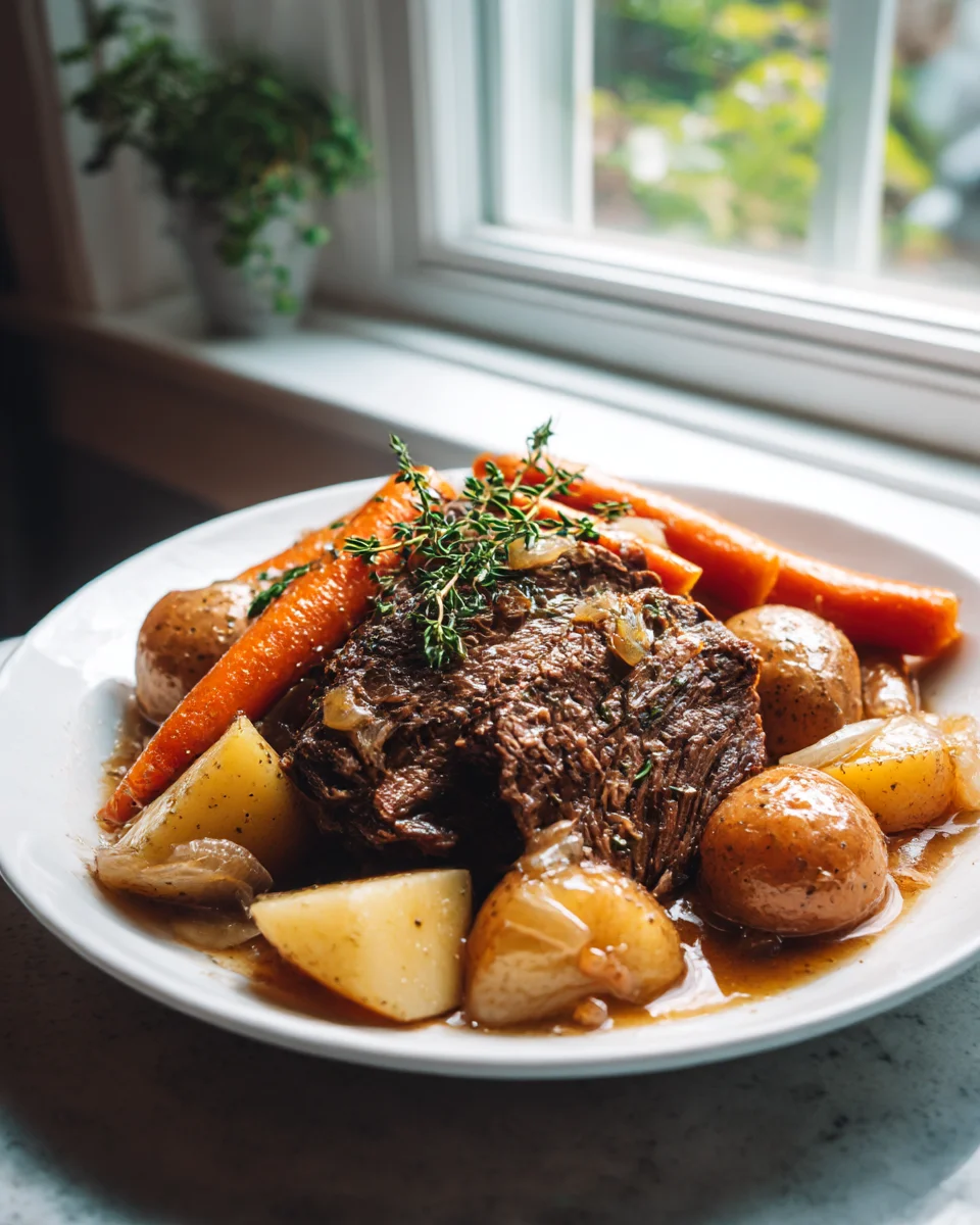 Easy Slow Cooker Pot Roast Recipe: Fall-Apart Tender Beef