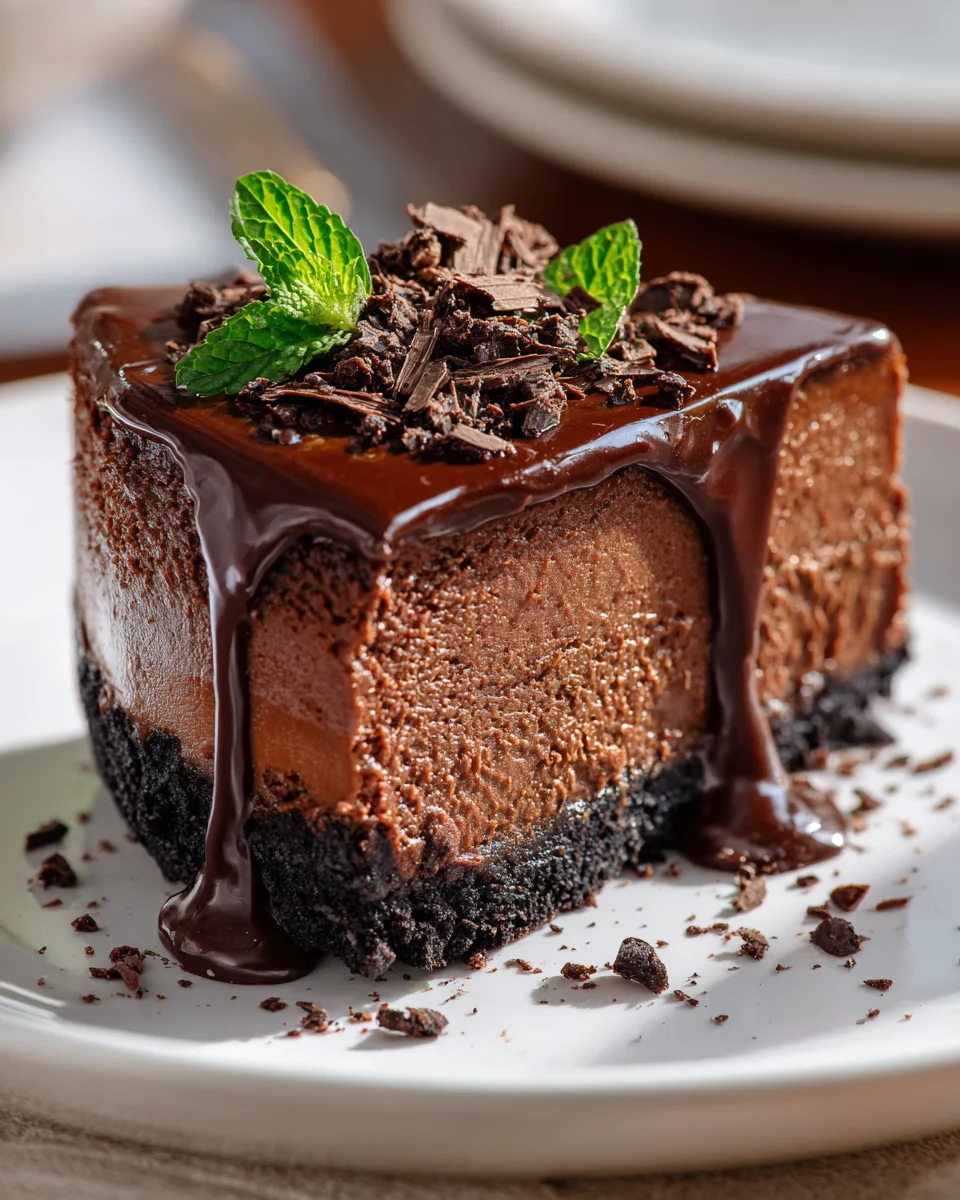 Best Classic Chocolate Cheesecake with Decadent Oreo Crust