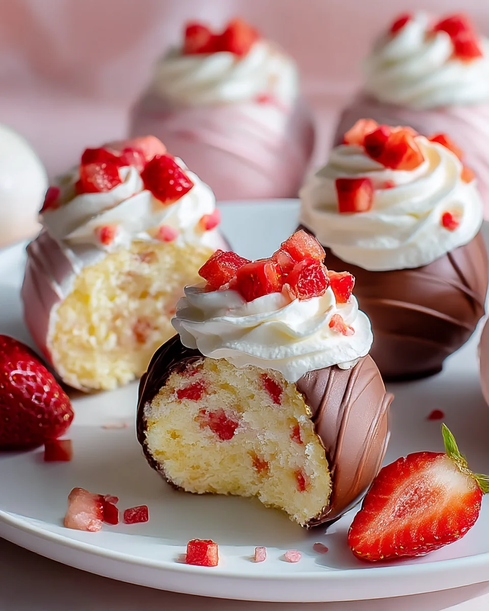 Decadent Strawberry Shortcake Easter Egg Bombs Recipe