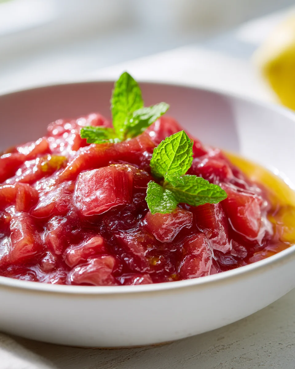 Delicious Maple Rhubarb Sauce Recipe for Sweet Dishes