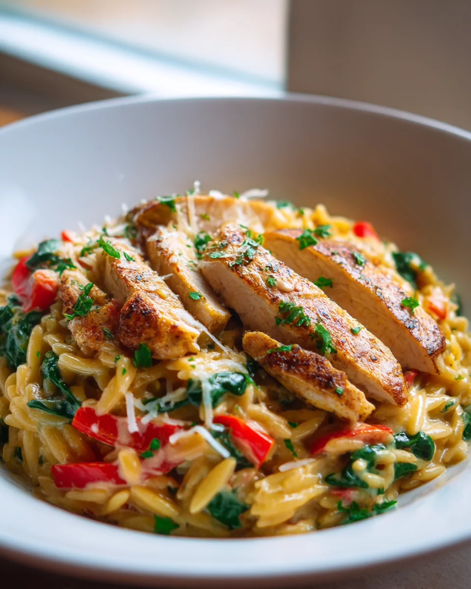 One Pot Cajun Chicken Alfredo Orzo: Flavor in Every Bite
