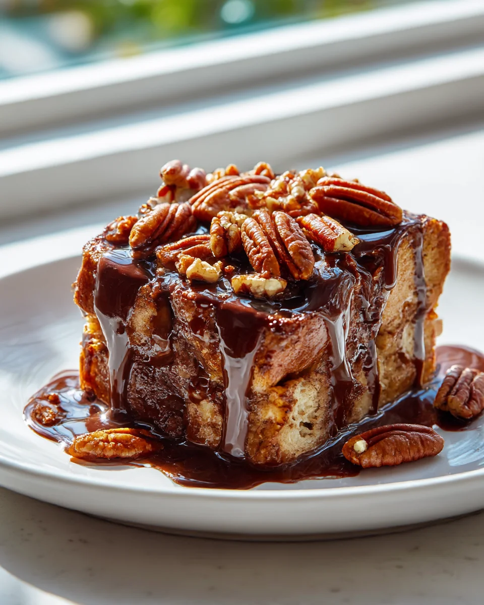 Delicious Chocolate Abuelita Capirotada with Toasted Pecans