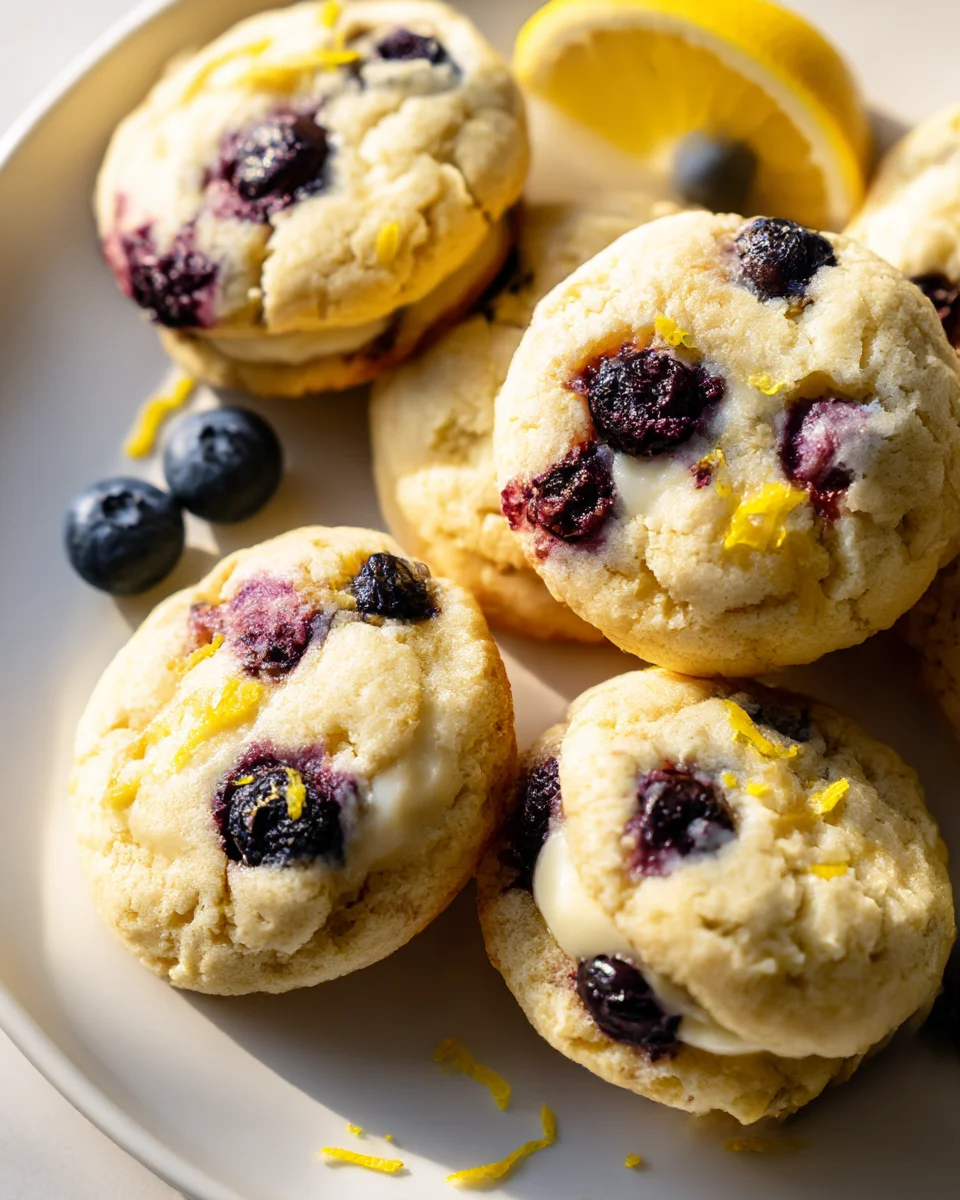 Best Lemon Blueberry Cheesecake Cookies You'll Ever Make