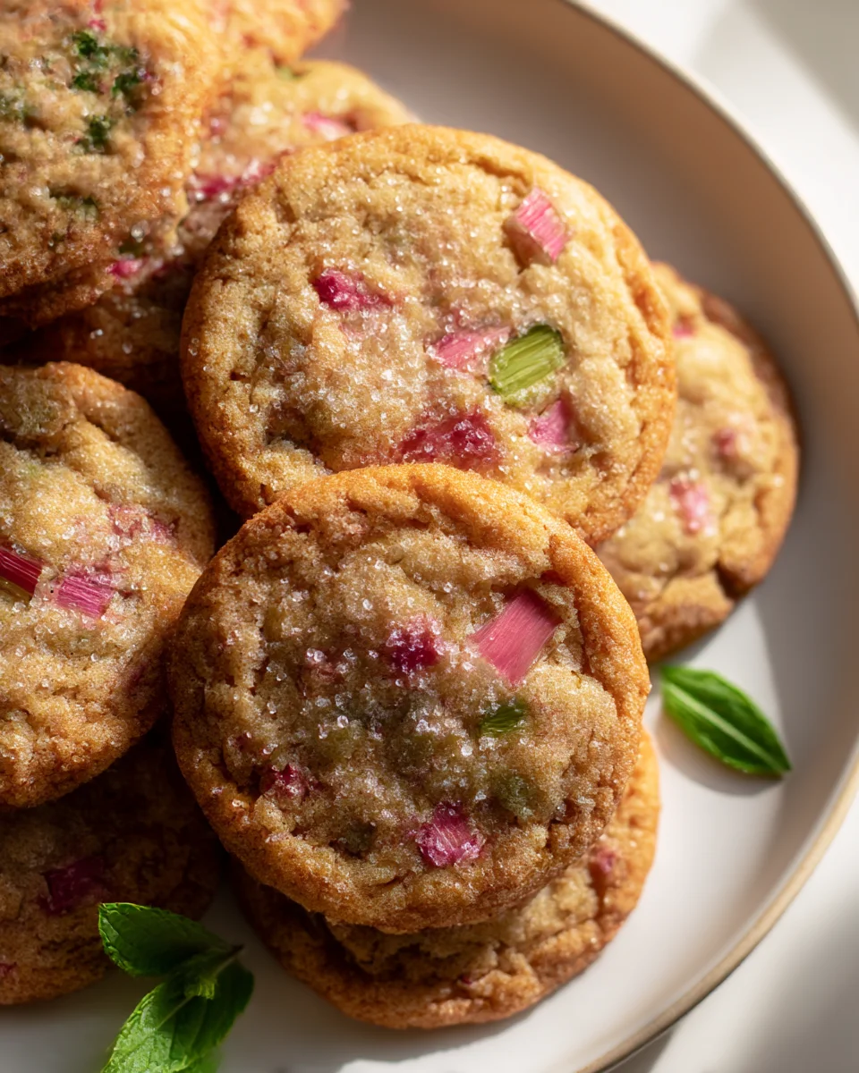 Delicious Rhubarb Crumble Cookies Recipe You Must Try!