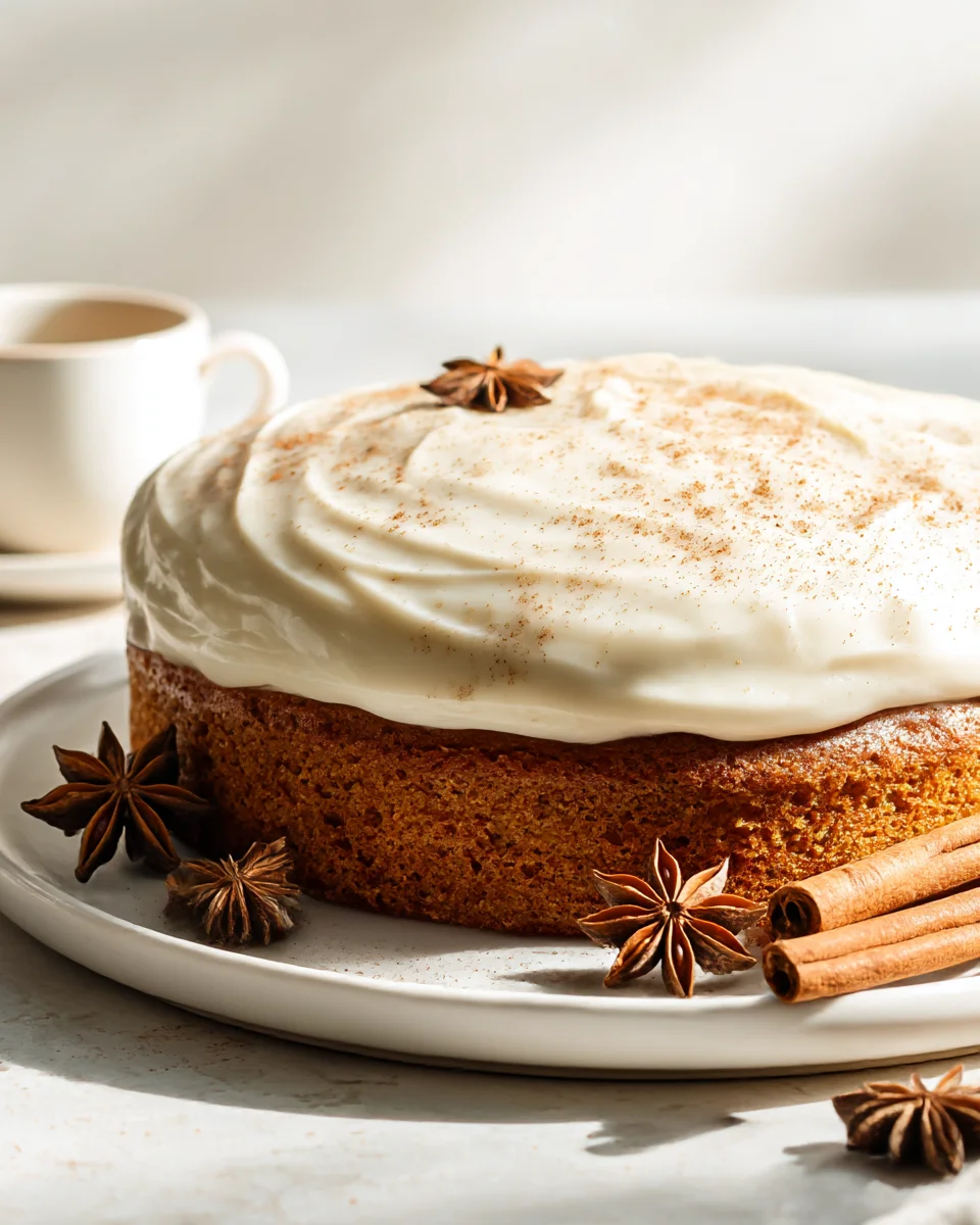 Delicious Chai Spice Cake Recipe with Vanilla Frosting