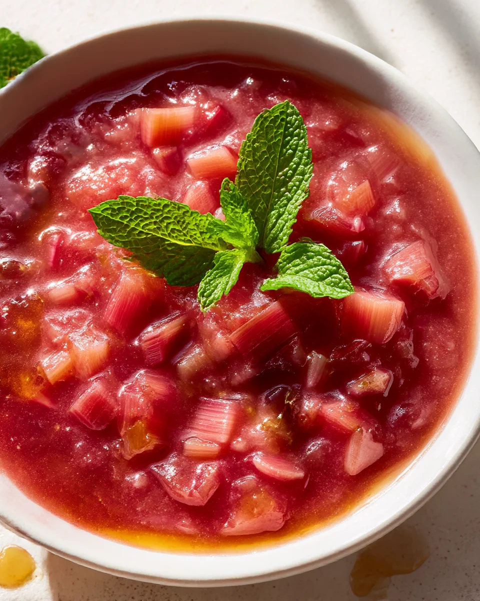 Delicious Maple Rhubarb Sauce Recipe for Sweet Dishes