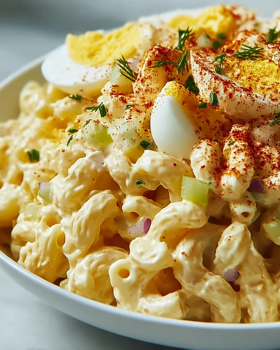 Deviled Egg Macaroni Salad: Creamy, Tangy, and Delicious!
