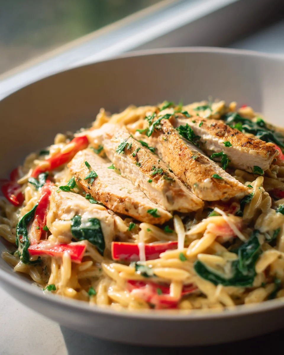 One Pot Cajun Chicken Alfredo Orzo: Flavor in Every Bite