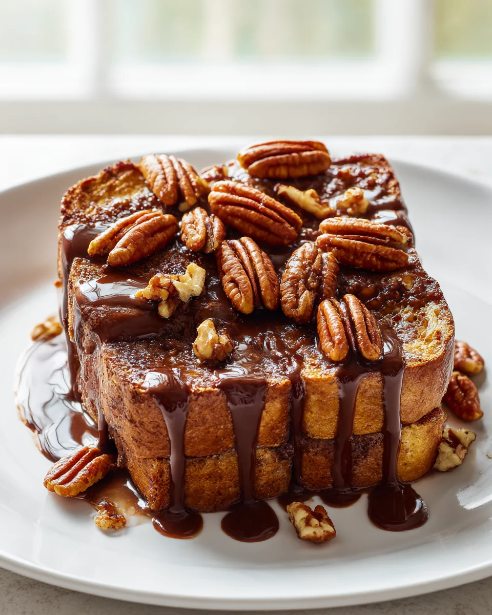 Delicious Chocolate Abuelita Capirotada with Toasted Pecans