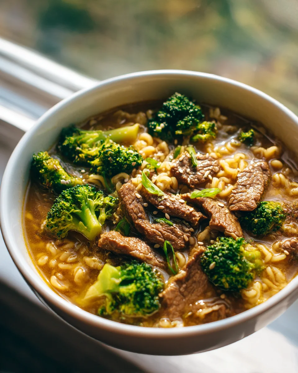 Beef And Broccoli Ramen Noodle Soup: Ultimate Cozy Comfort