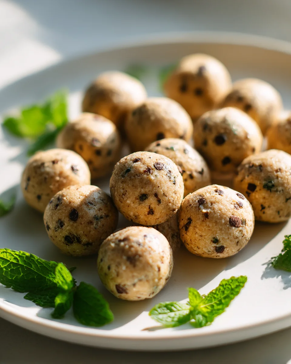 Mint Chocolate Chip Protein Balls: Easy No-Bake Recipe