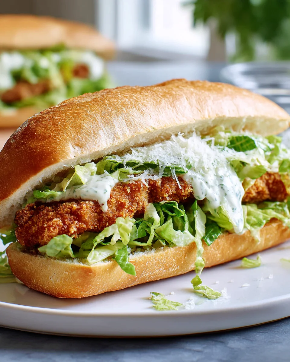 Delicious Chicken Caesar Sandwich Recipe for Easy Lunches