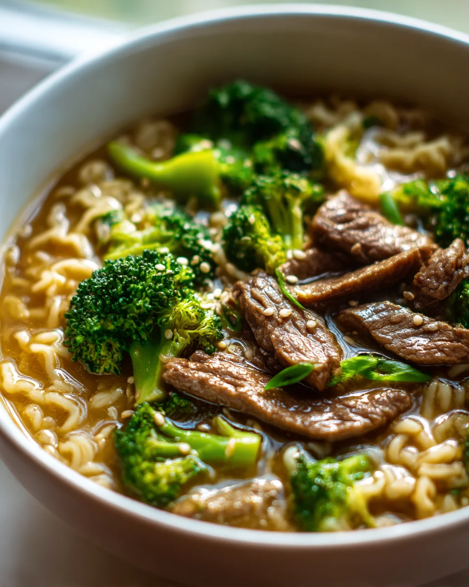 Beef And Broccoli Ramen Noodle Soup: Ultimate Cozy Comfort