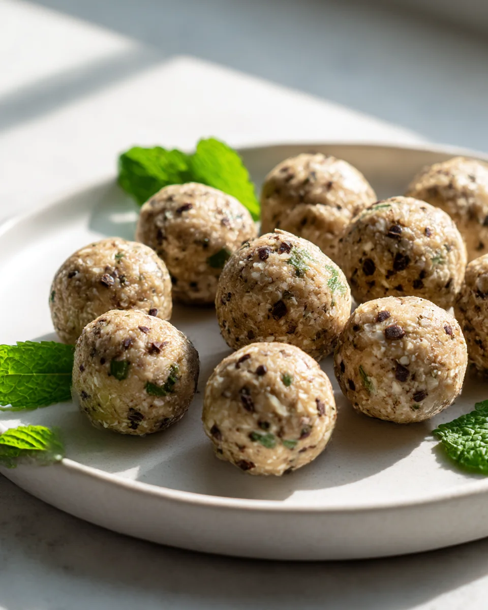 Mint Chocolate Chip Protein Balls: Easy No-Bake Recipe
