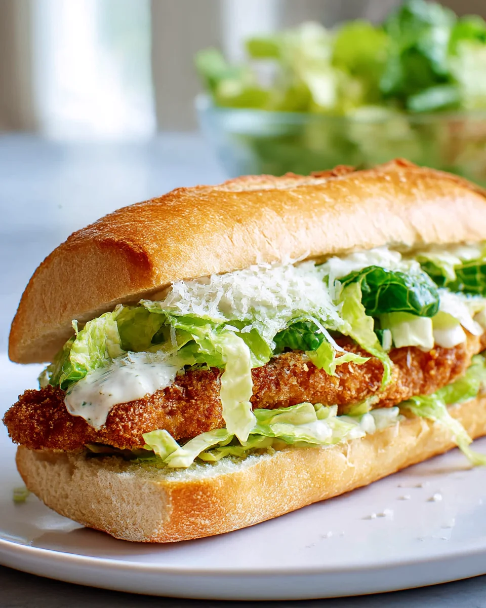 Delicious Chicken Caesar Sandwich Recipe for Easy Lunches