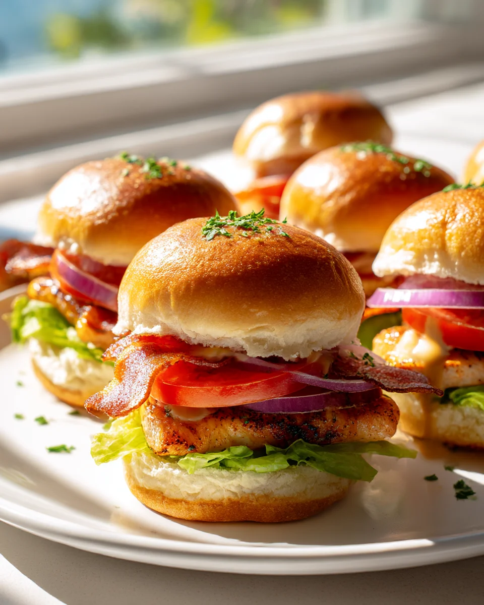 Delicious Honey Mustard BLT Chicken Sliders - Family Favorite