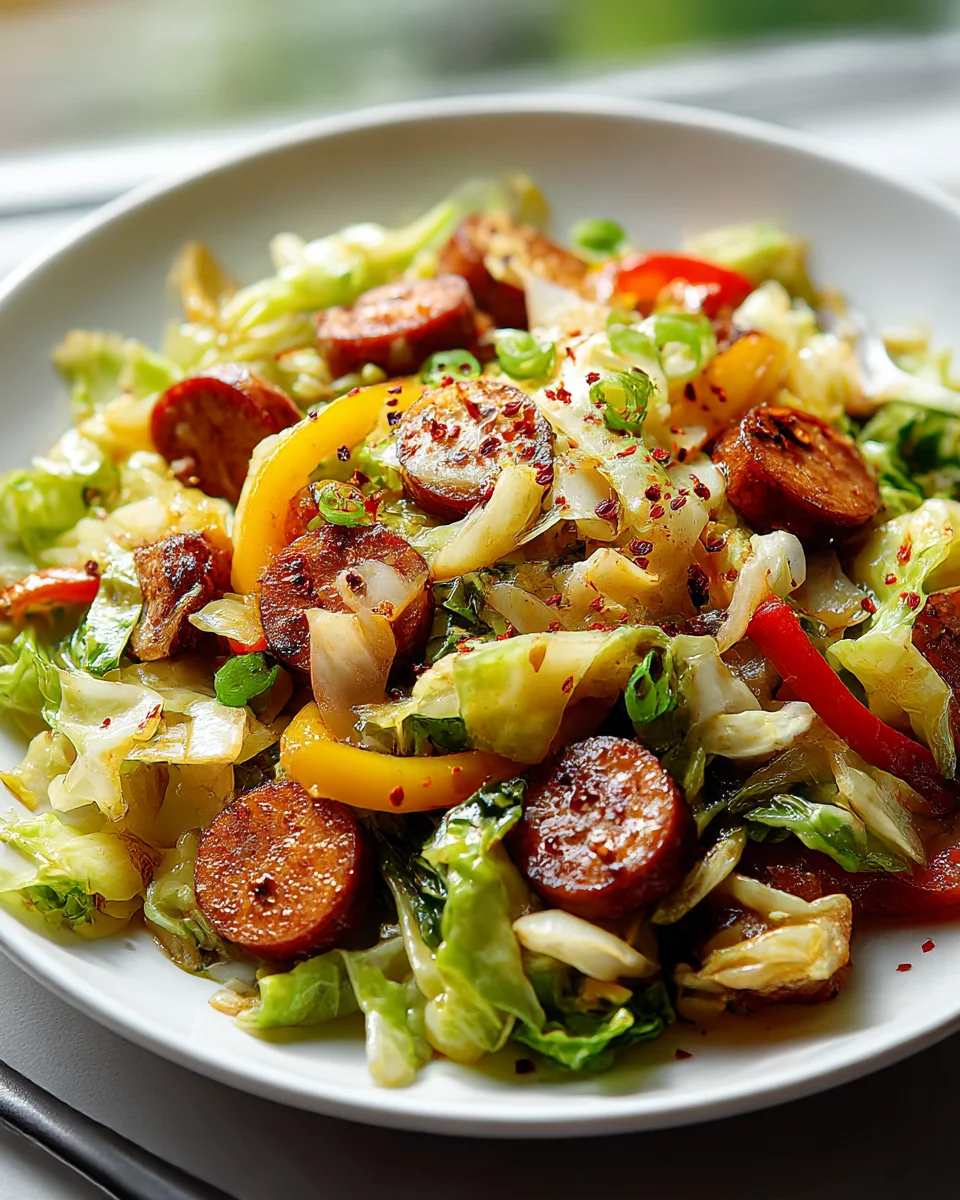Easy Beef Sausage Cabbage Stir Fry – Quick Weeknight Meal