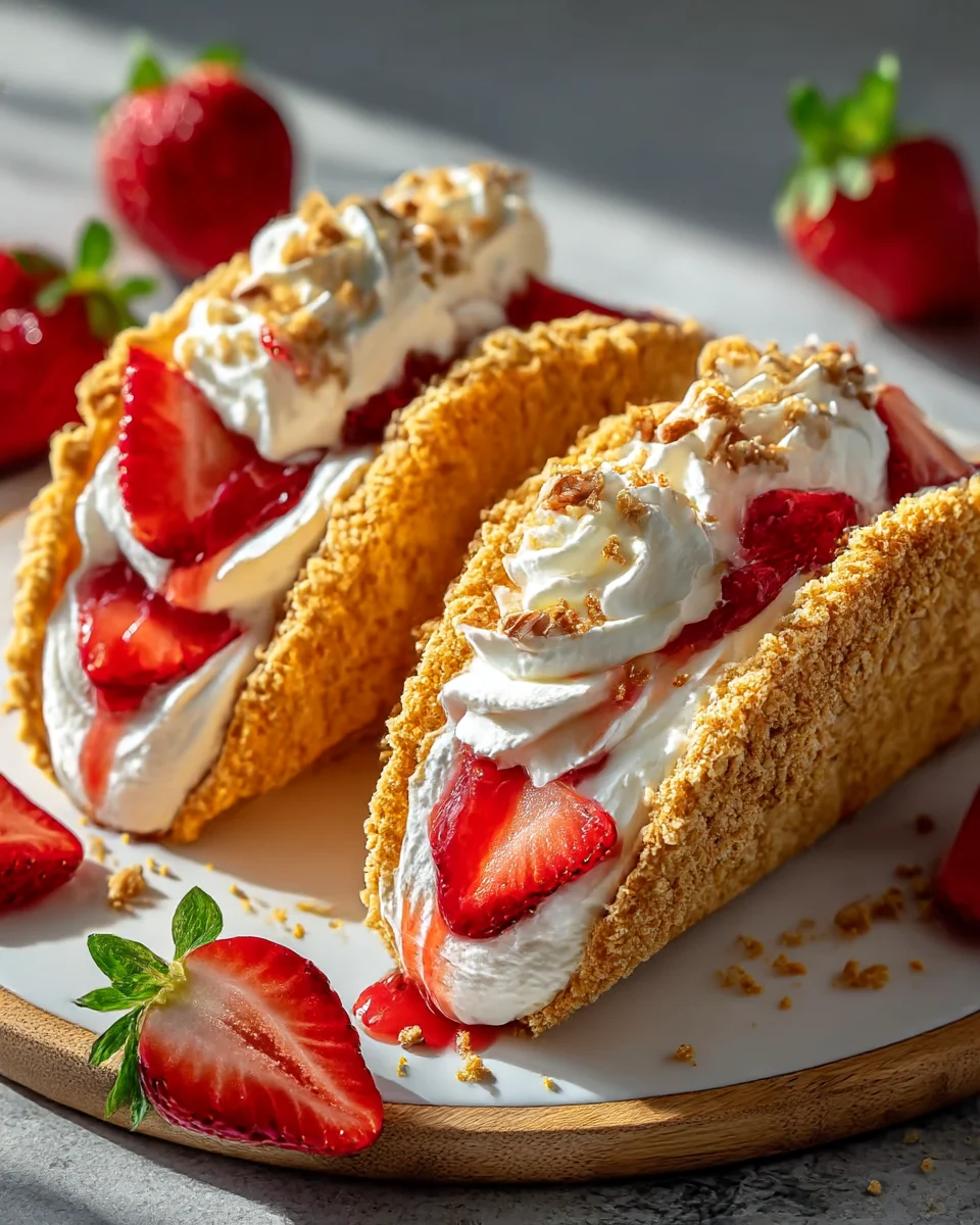 Best Strawberry Crunch Cheesecake Tacos Recipe Ever