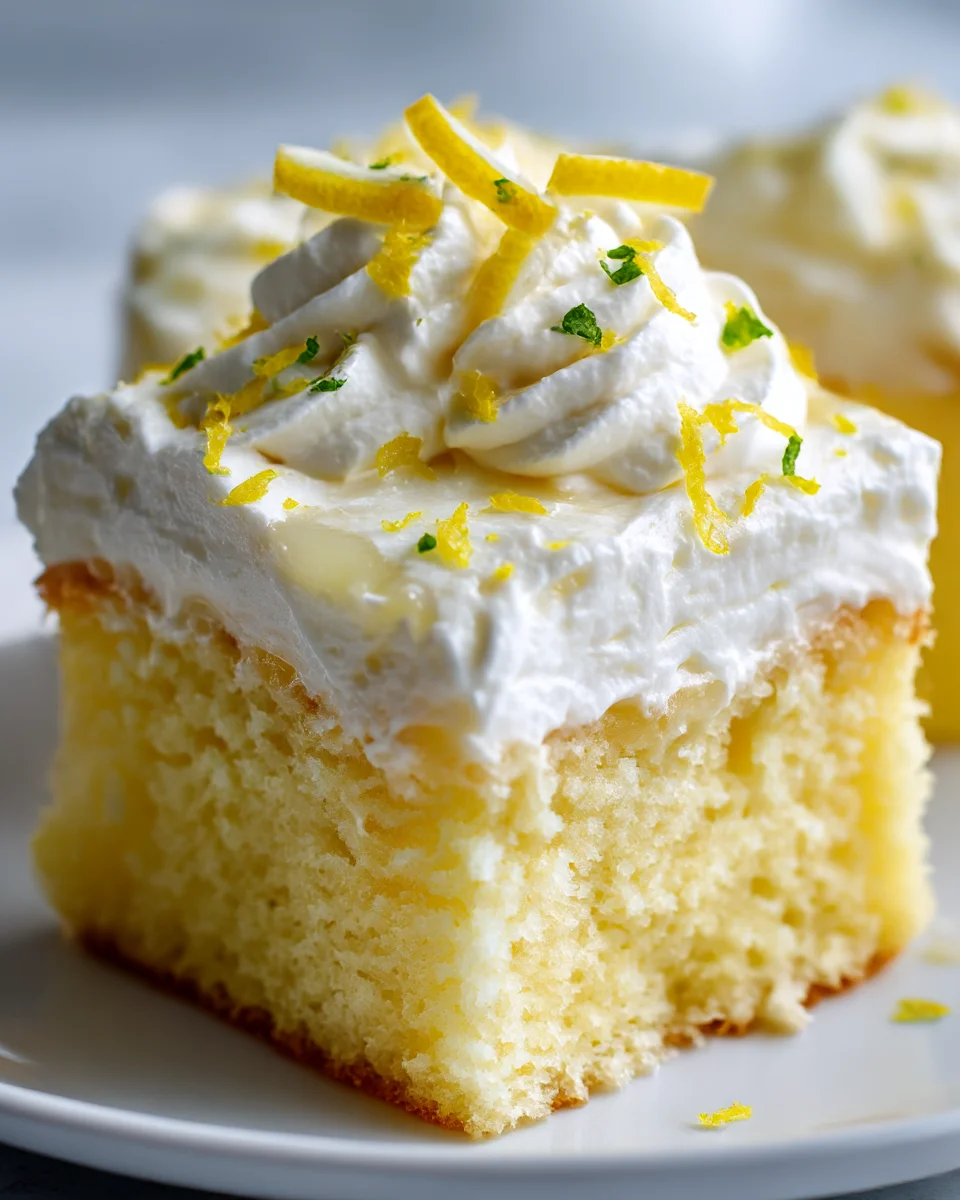 Delicious Lemon Cream Cheese Poke Cake Recipe to Try Today!