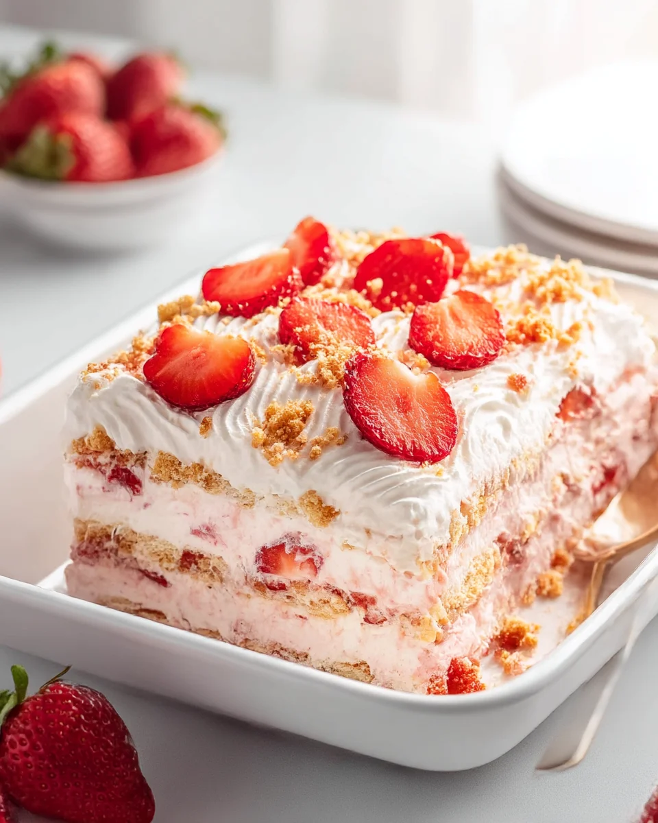 Delicious Strawberry Shortcake Icebox Cake Recipe to Try