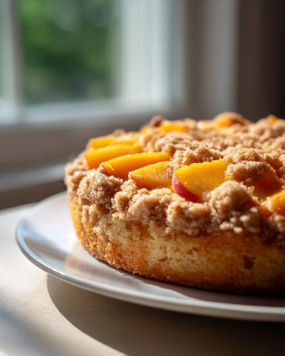 Southern Peach Crumb Cake: Easy, Juicy & Delicious!