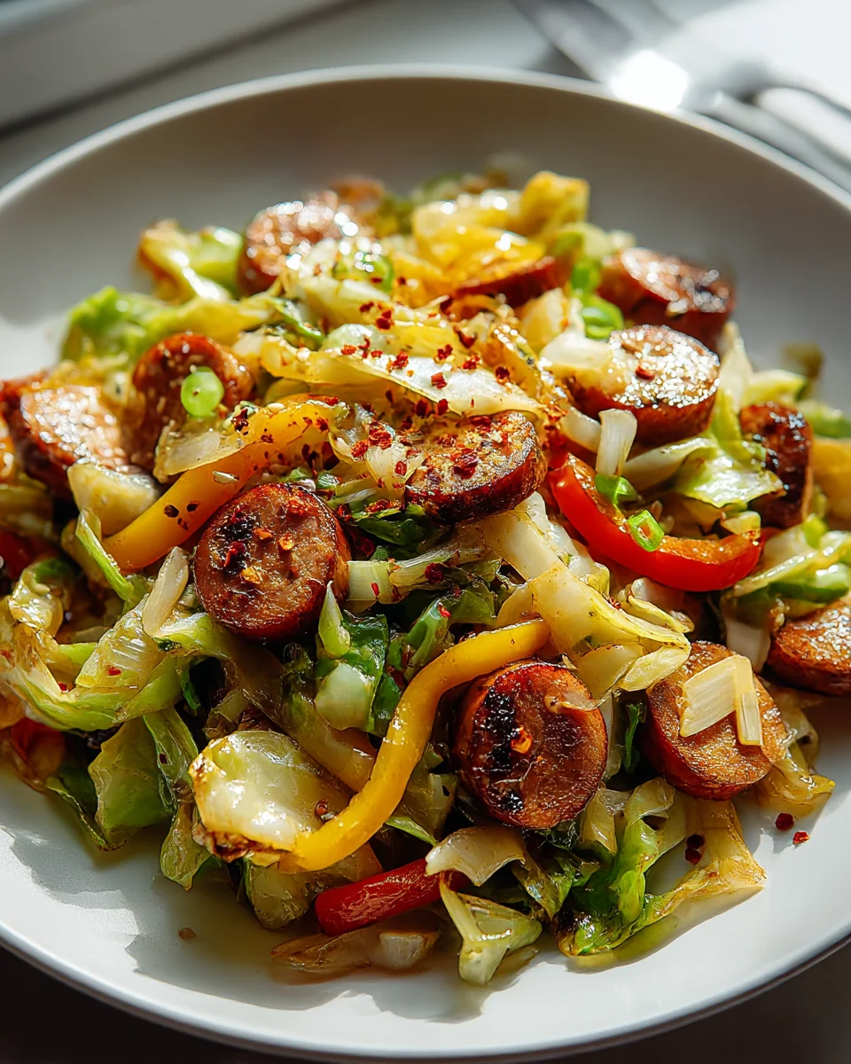 Easy Beef Sausage Cabbage Stir Fry – Quick Weeknight Meal