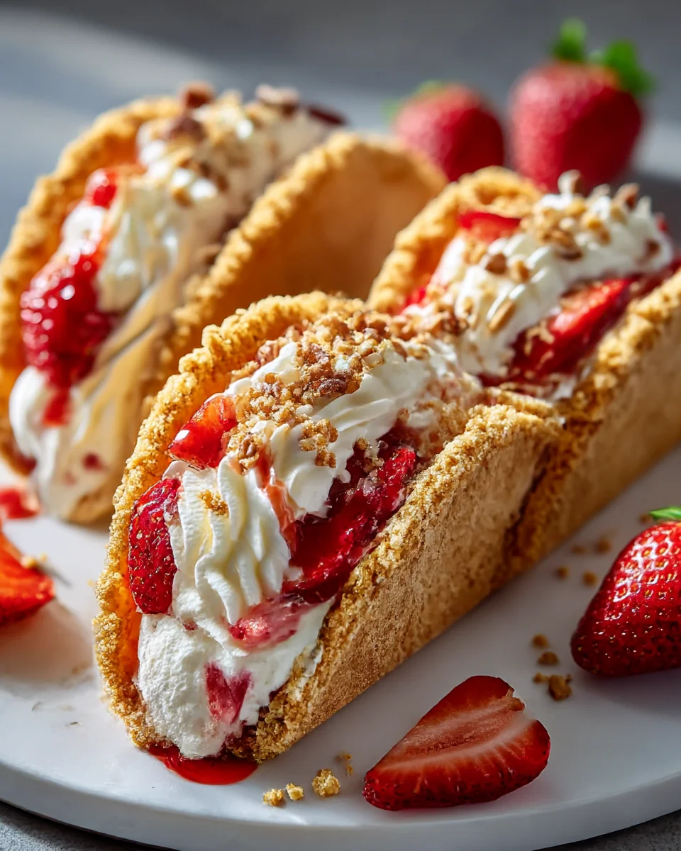 Best Strawberry Crunch Cheesecake Tacos Recipe Ever