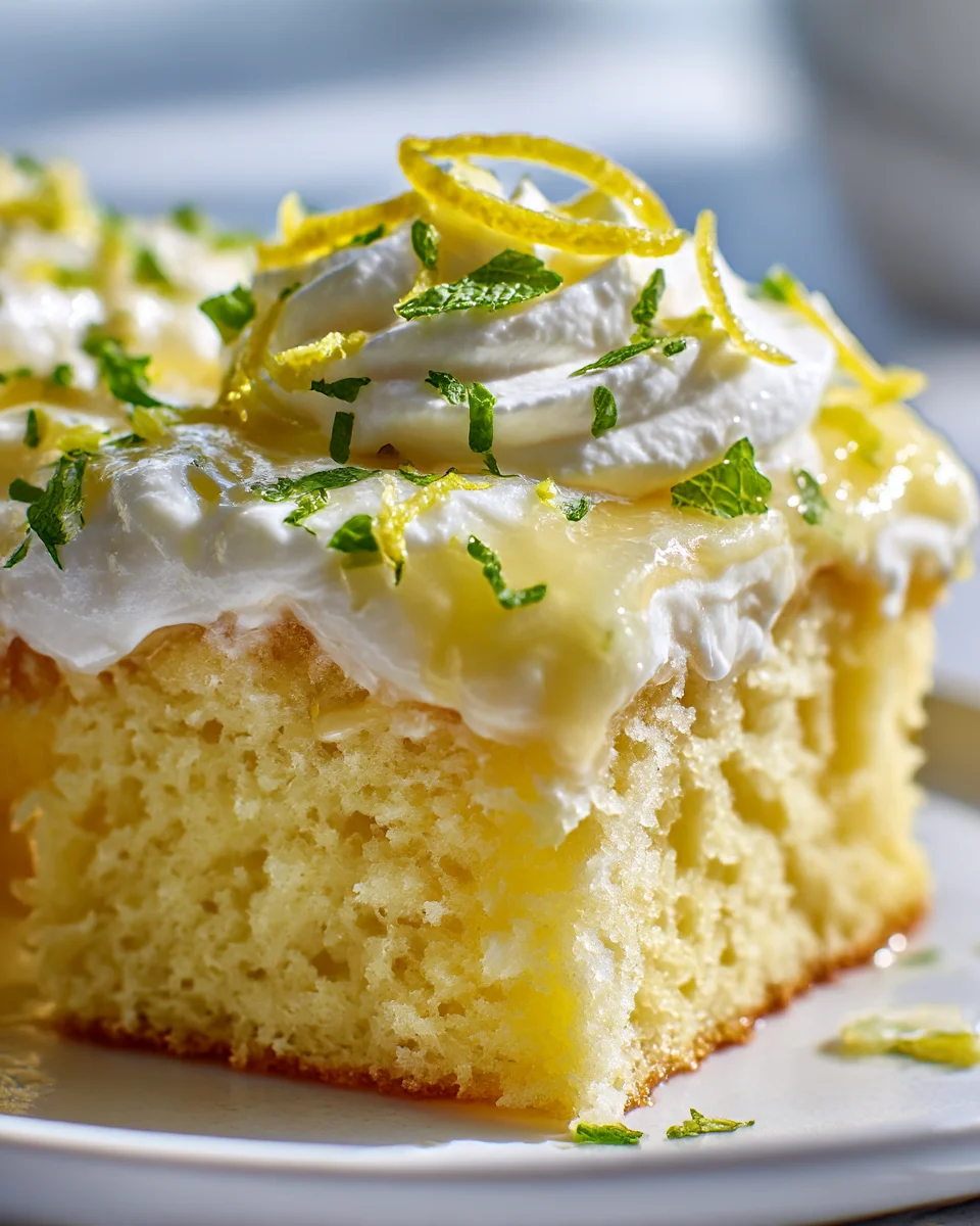 Delicious Lemon Cream Cheese Poke Cake Recipe to Try Today!