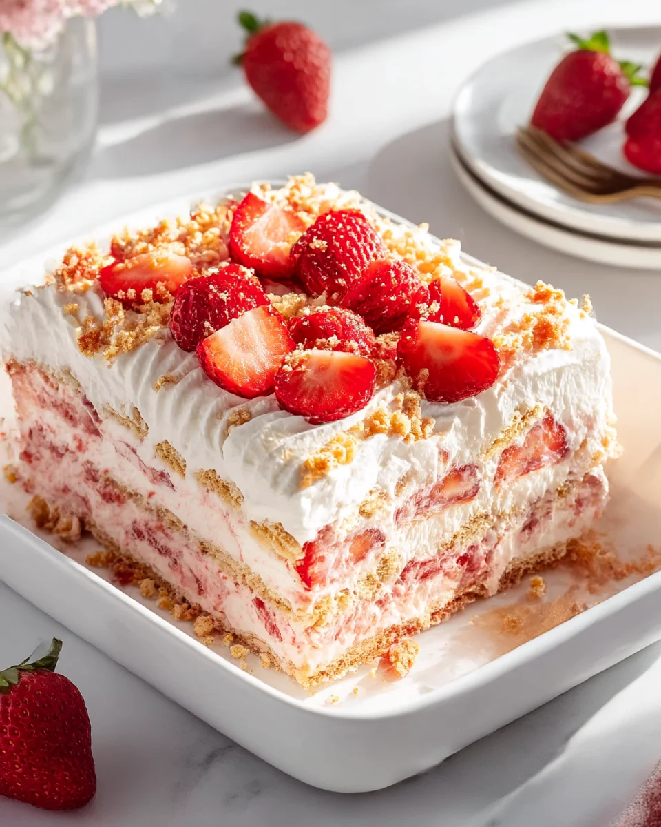 Delicious Strawberry Shortcake Icebox Cake Recipe to Try
