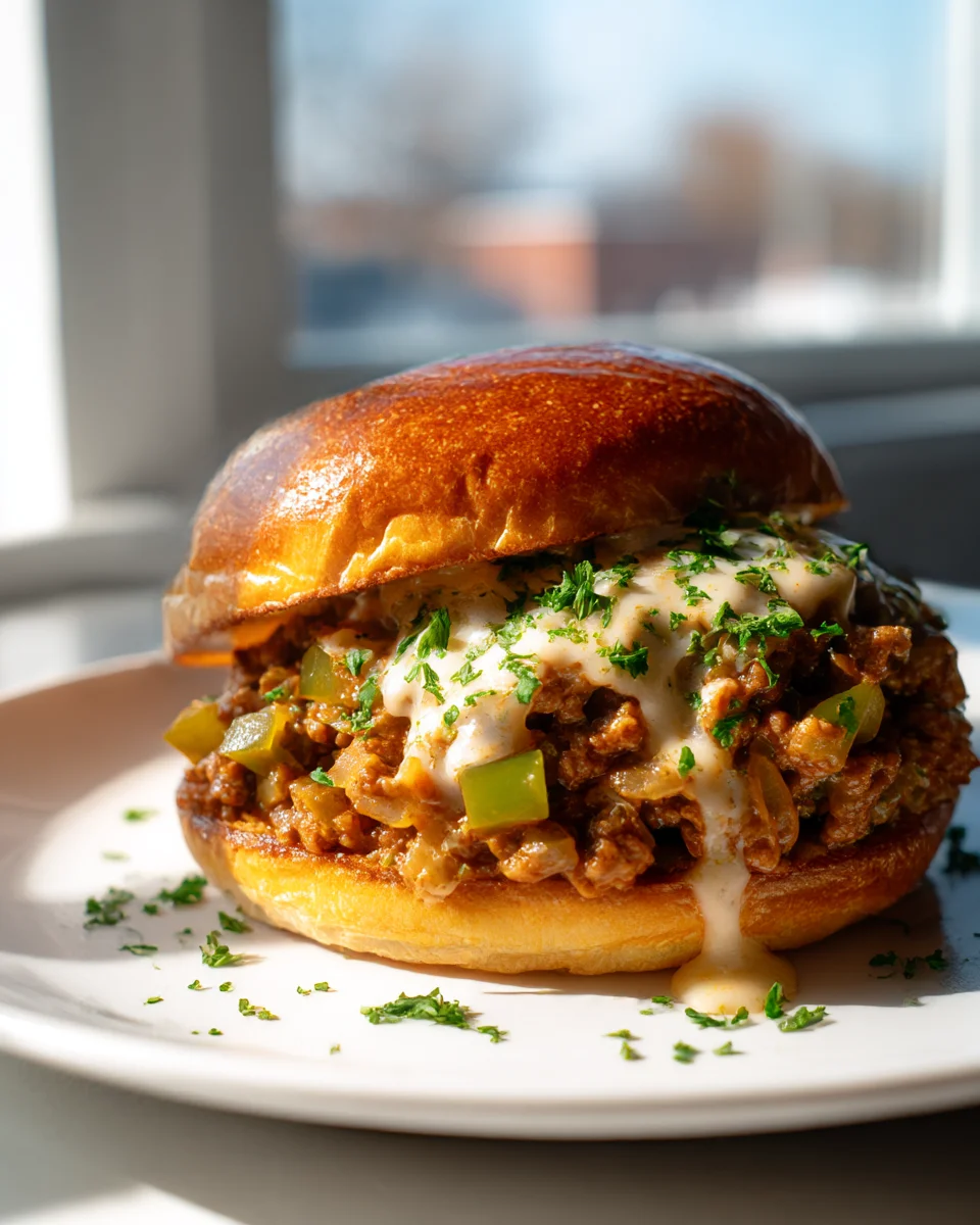 Philly Cheesesteak Sloppy Joes: Easy Weeknight Dinner