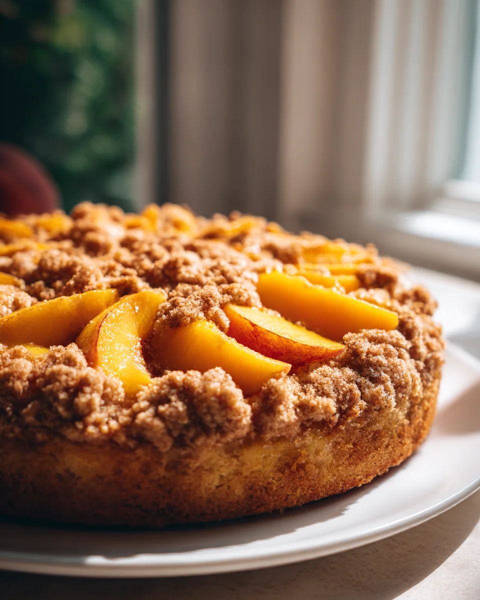 Southern Peach Crumb Cake: Easy, Juicy & Delicious!