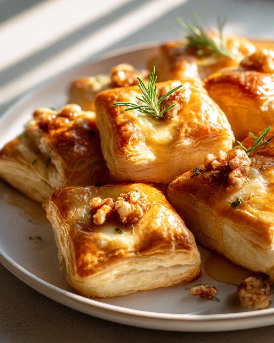 Mouthwatering Honey Brie Puff Pastry Parcels Recipe