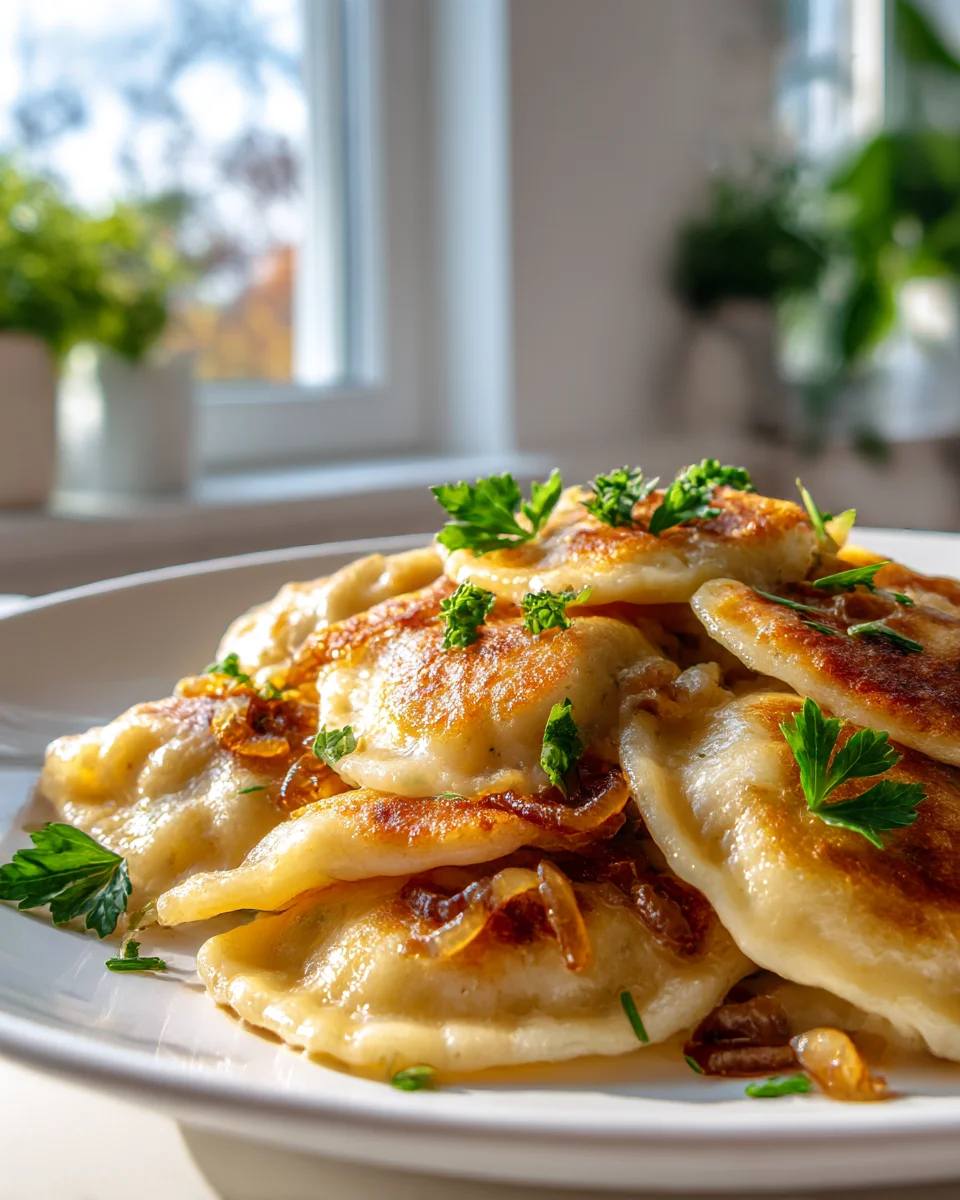 Gluten Free Pierogi Skillet with Caramelized Onions Delight