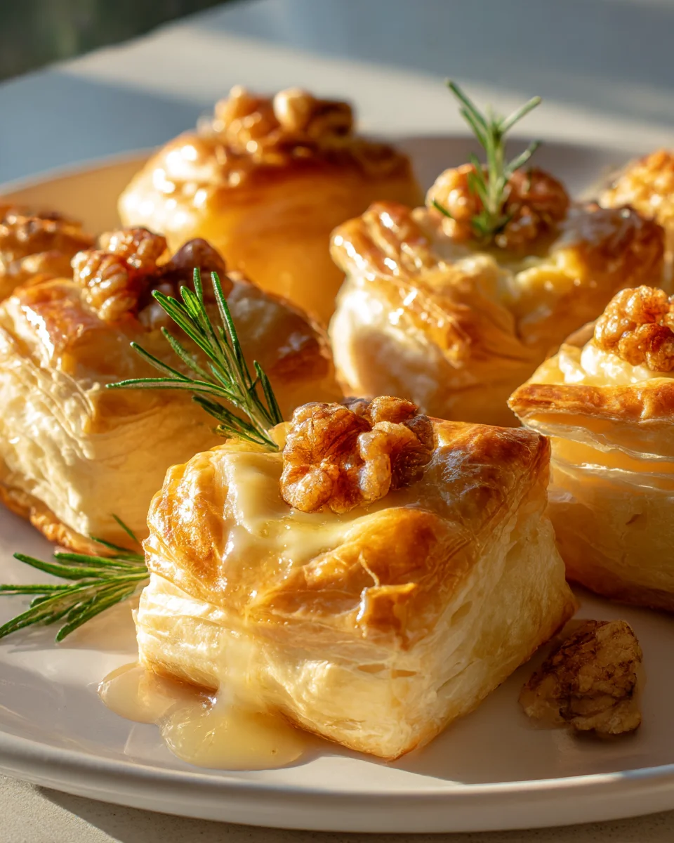 Mouthwatering Honey Brie Puff Pastry Parcels Recipe