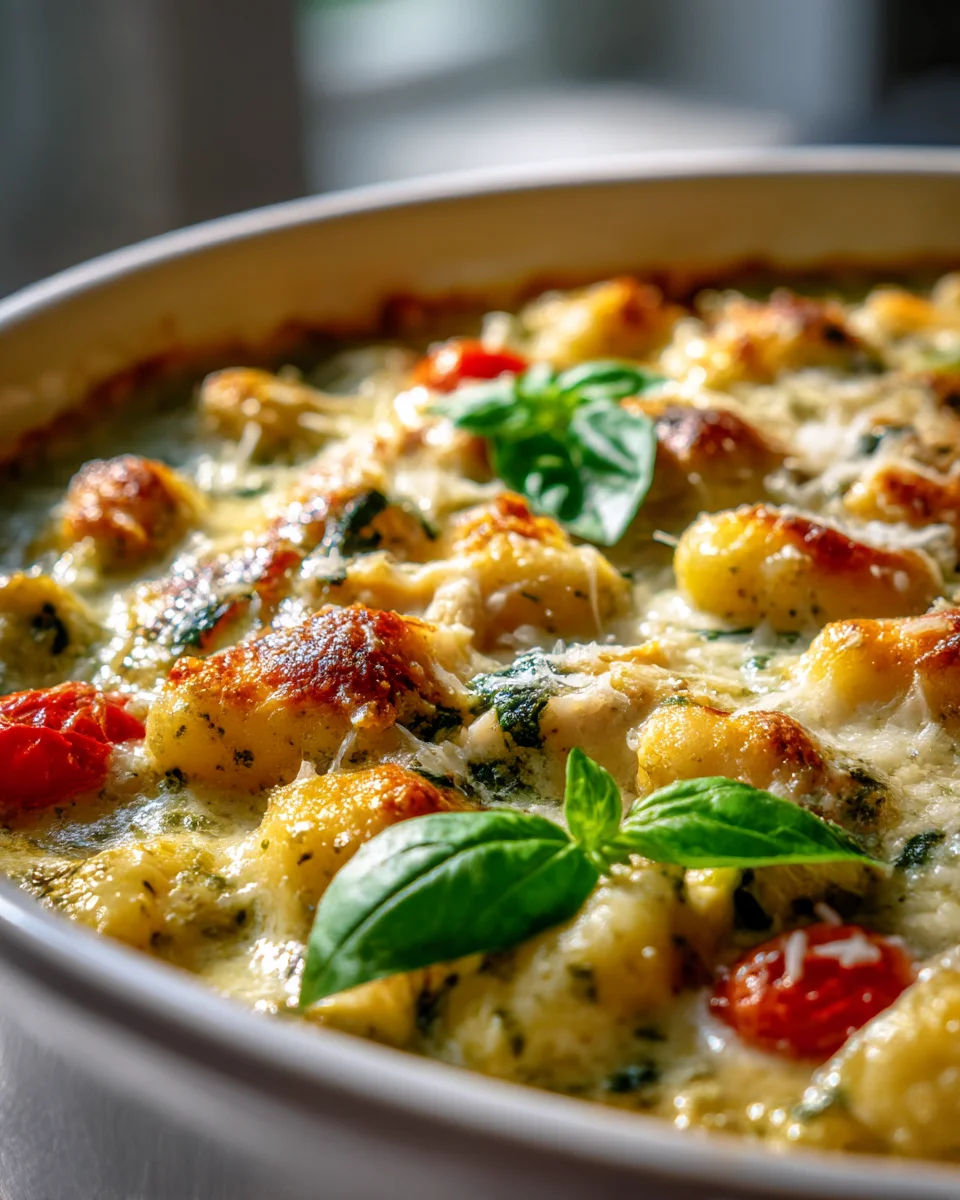 Pesto Chicken Gnocchi Bake: Easy & Delicious Dinner!