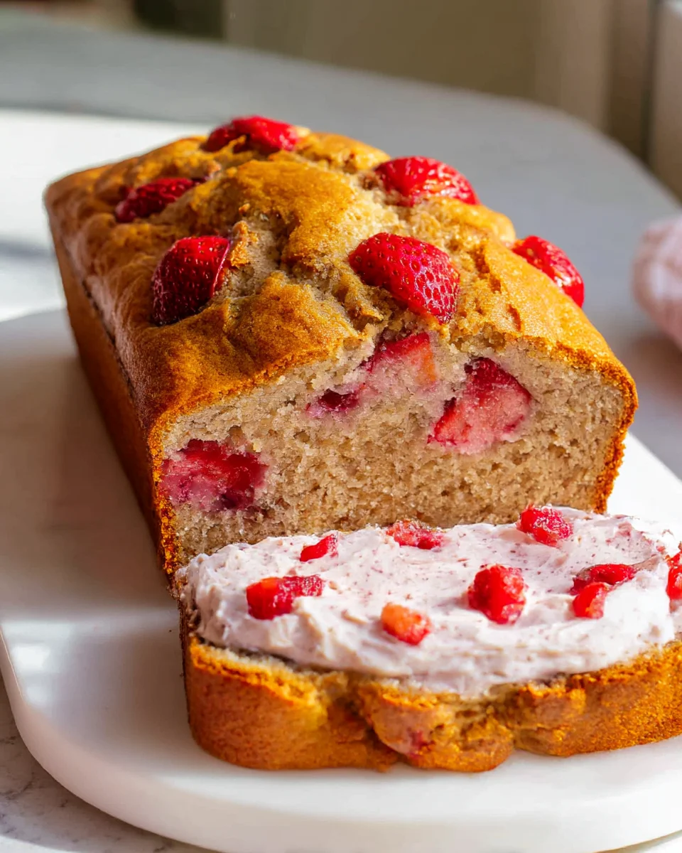Delicious Strawberry Bread with Whipped Strawberry Butter Recipe