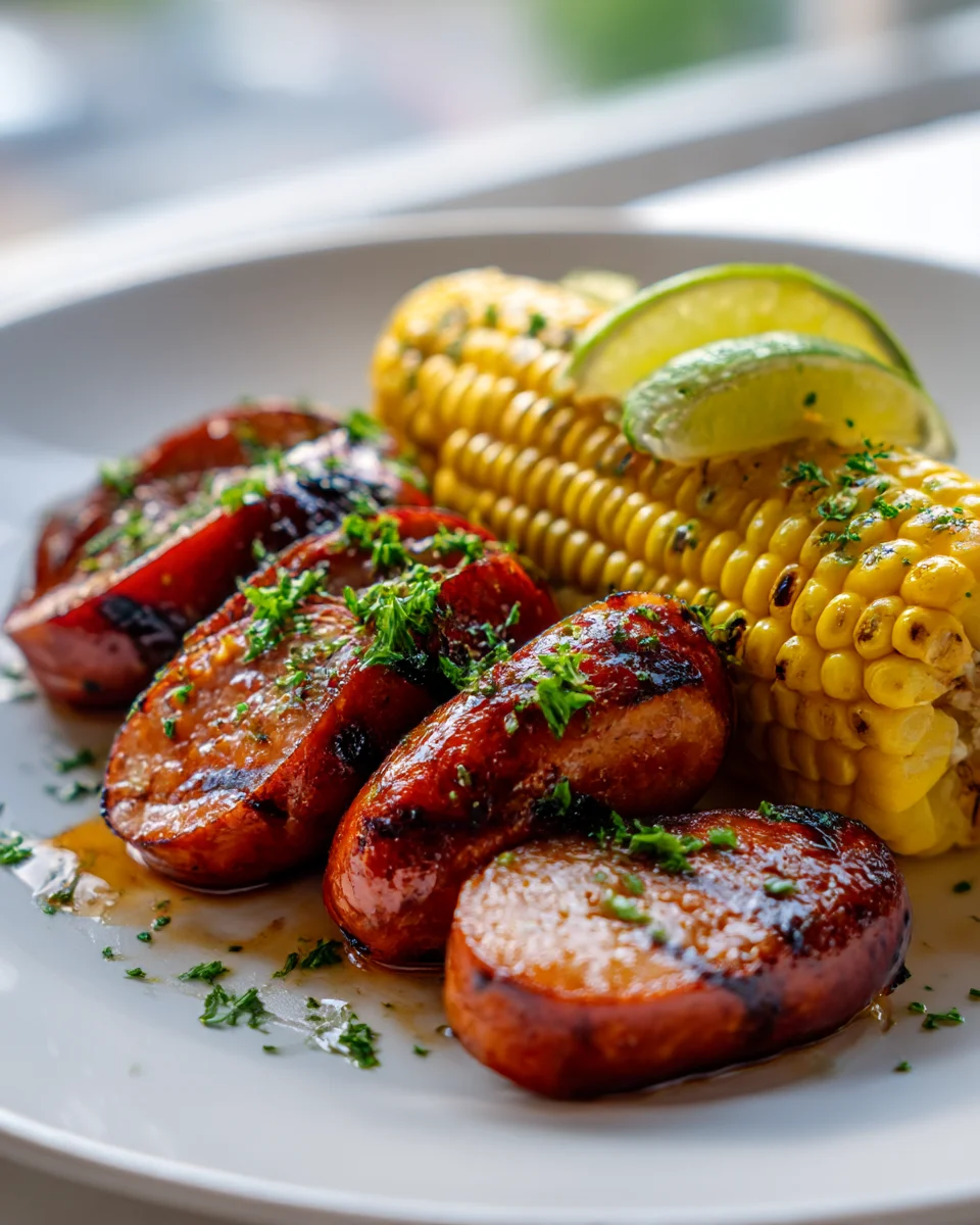 Easy Grilled Beef Sausage & Corn Dinner: Perfect Summer Meal