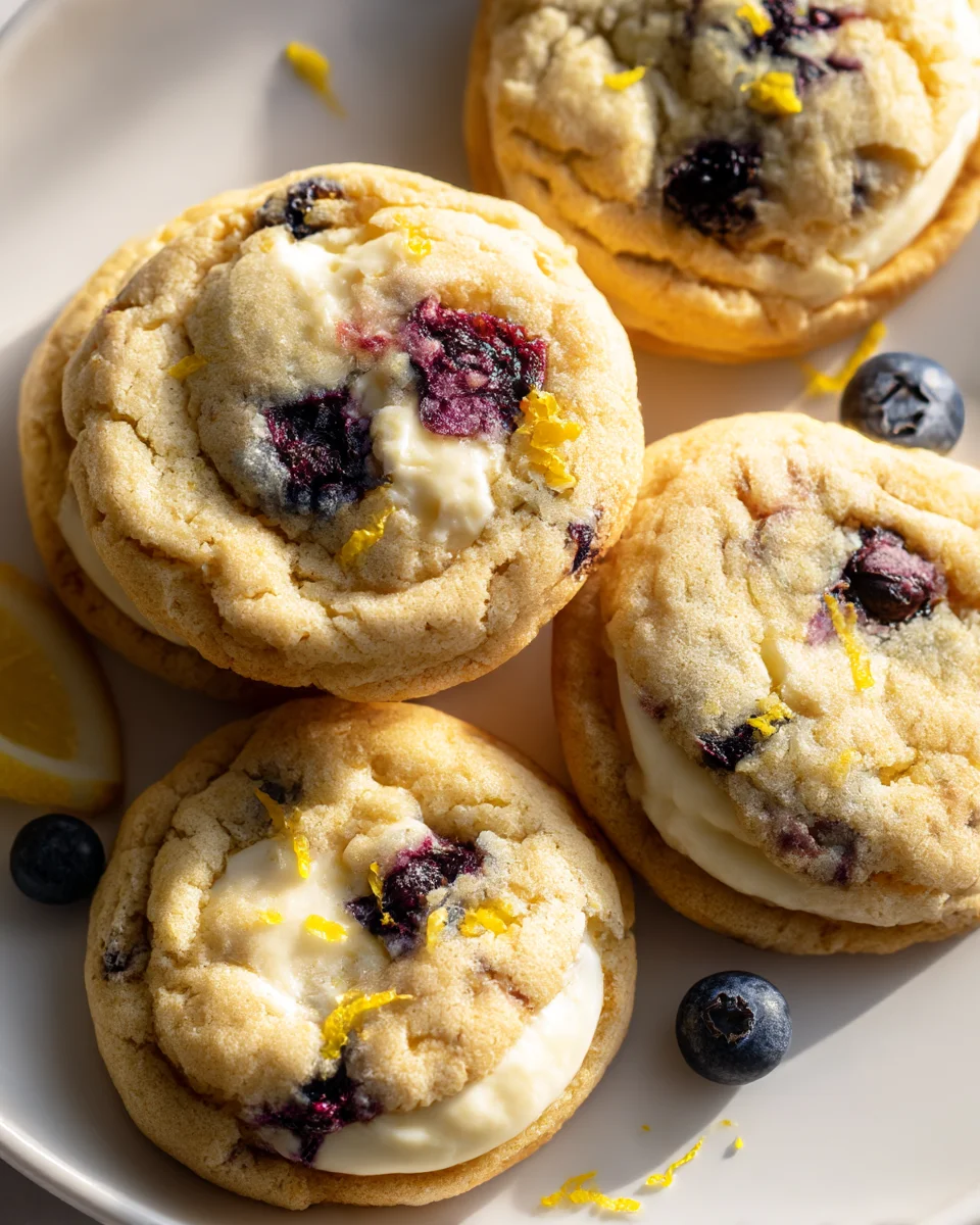 Best Lemon Blueberry Cheesecake Cookies You'll Ever Make
