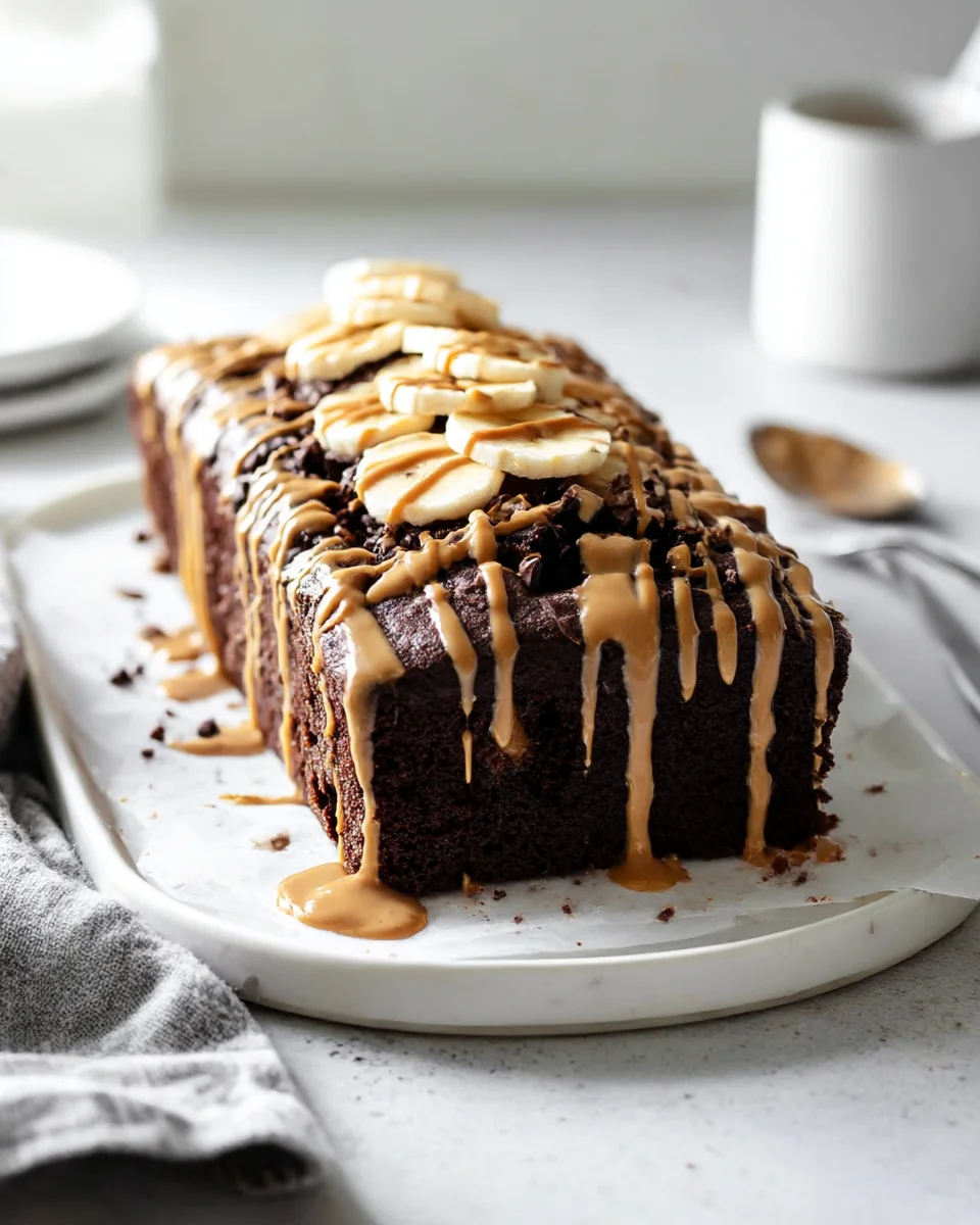 Delicious Chocolate Peanut Butter Banana Bread Recipe Delight