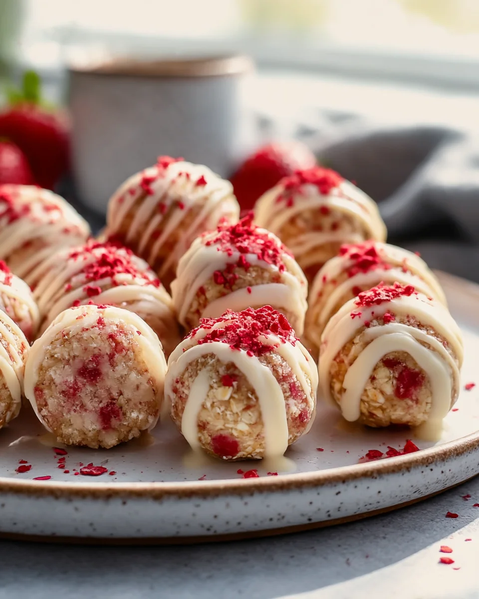 Sweet Strawberry Shortcake Bliss Bites