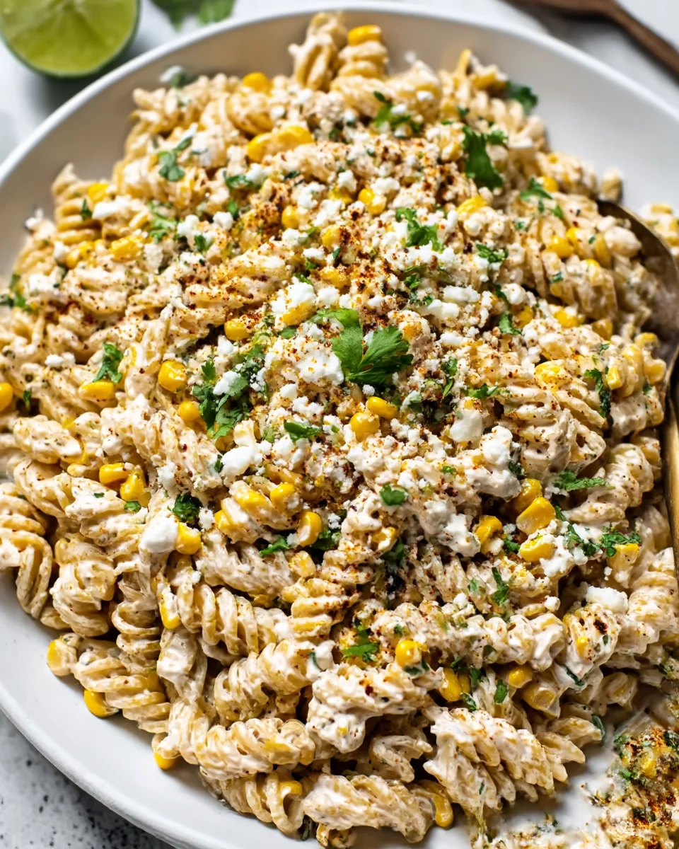 Zesty Mexican Street Corn Pasta Salad