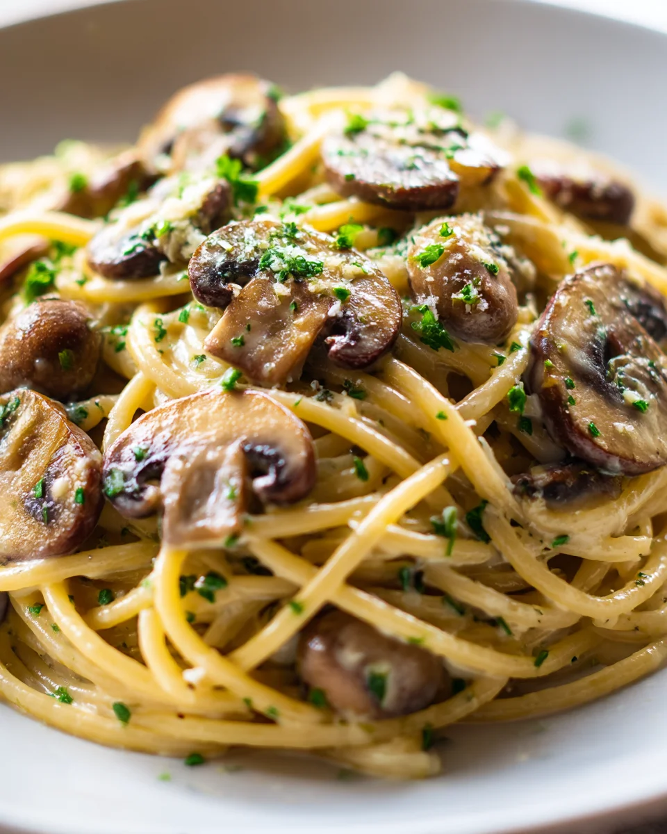 Creamy Garlic Mushroom Pasta: A Decadent Vegetarian Delight
