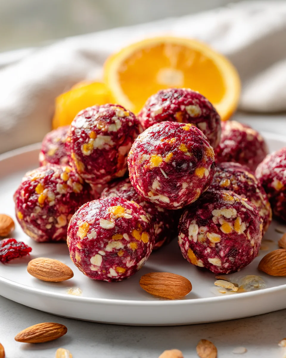 Cranberry Orange Protein Energy Balls: Healthy Snack Recipe!